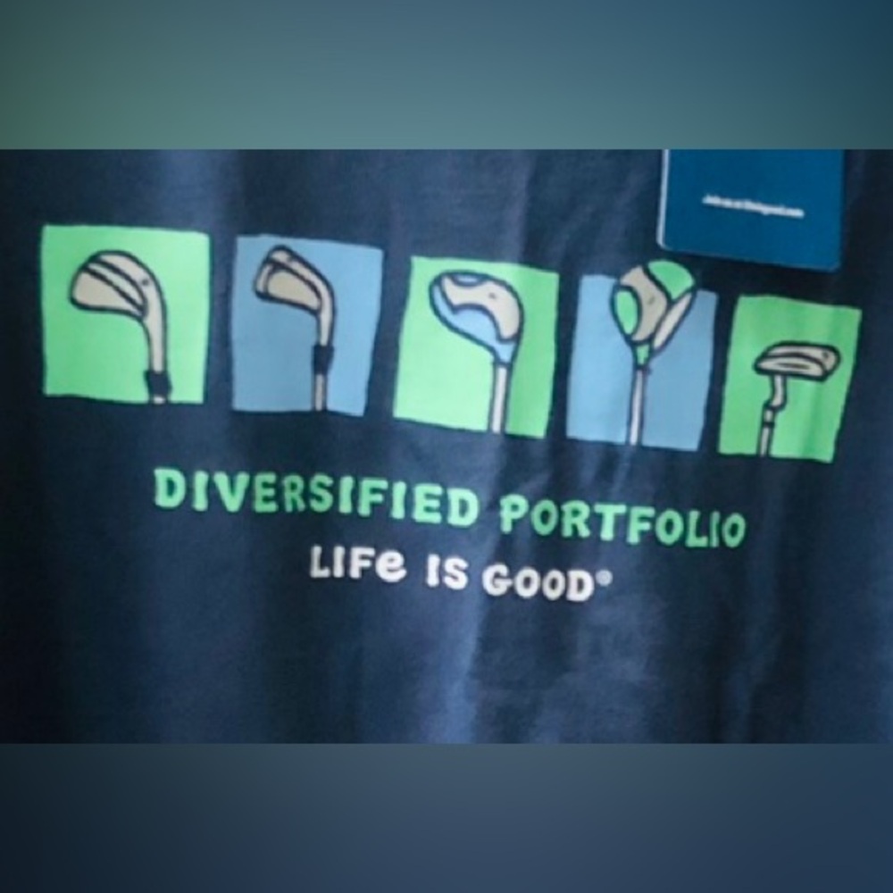 NWT Funny Golf Shirt Life Is Good